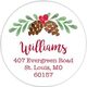 Pine Cone Round Address Labels in a Jar Image 2 of 2